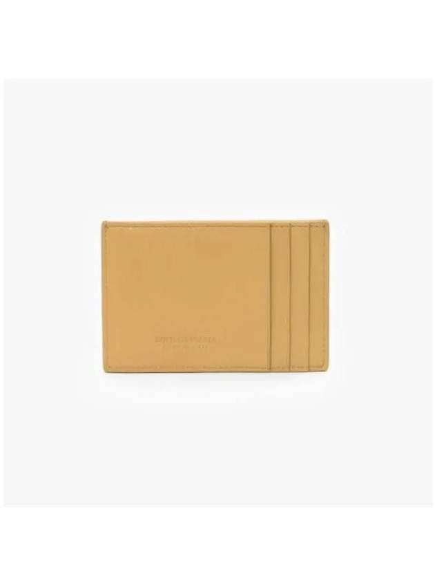 Intrecciato Leather Card Wallet Almond - BOTTEGA VENETA - BALAAN 5