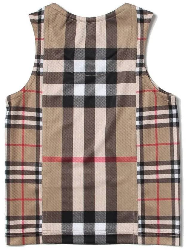 8060870 8A Check All Over Kids Sleeveless T Shirt - BURBERRY - BALAAN 4