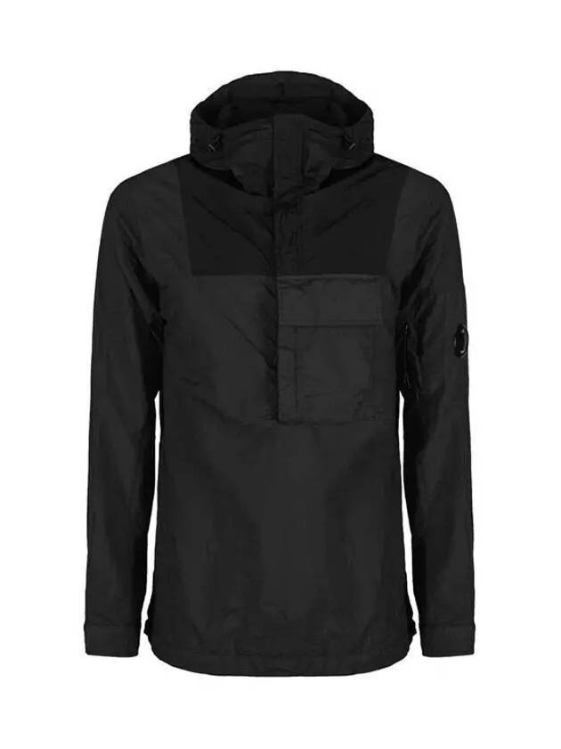 Lens Wappen Nylon Mix Over Anorak Black - CP COMPANY - BALAAN 3