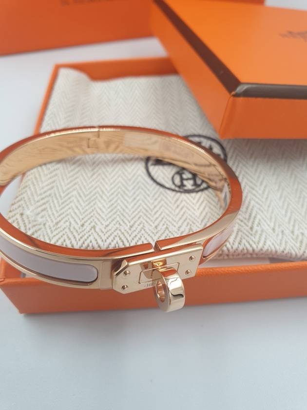 Mini Clic Kelly Bracelet Rose Gold - HERMES - BALAAN 4