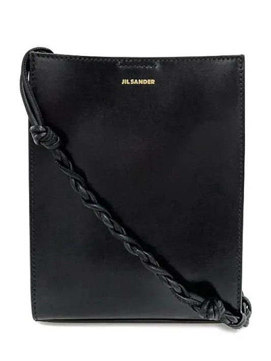 Logo Tangle Small Shoulder Bag Black - JIL SANDER - BALAAN.