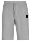 Men's Lens Wappen Bermuda Shorts Grey - CP COMPANY - BALAAN 2