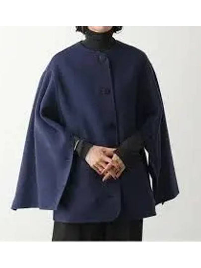 Single-Breasted Cape Navy - MARNI - BALAAN 2