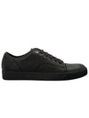 Leather Lace-Up Low Top Sneakers Brack - LANVIN - BALAAN 5