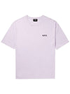 Joachim Small Logo Cotton Short Sleeve T-Shirt Lilac - A.P.C. - BALAAN 2