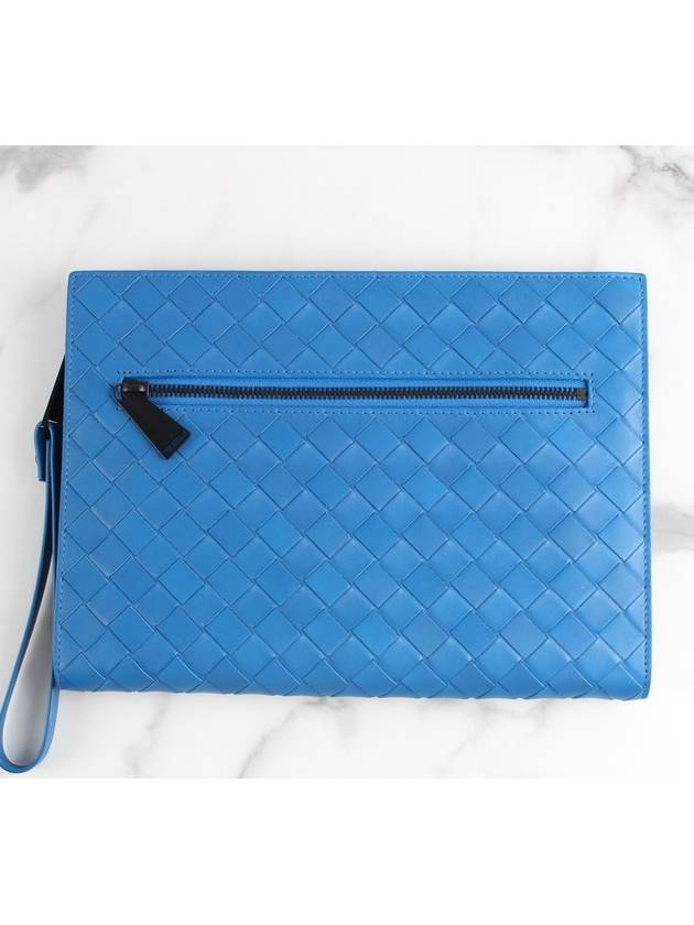 Bottega Veneta Clutch Blue - BOTTEGA VENETA - BALAAN 4