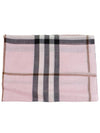 Check Wool Silk Blend Scarf Pink - BURBERRY - BALAAN 3