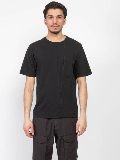 20/1 Jersey Pocket Short Sleeve T-Shirt Black - CP COMPANY - BALAAN 2