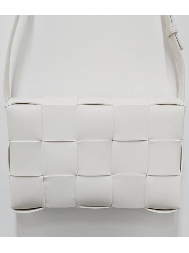 Intrecciato Cassette Cross Bag White - BOTTEGA VENETA - BALAAN 5