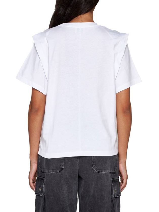 Women's Zelitos Cotton Short Sleeve T-Shirt White - ISABEL MARANT - BALAAN 7