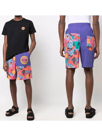 Men's Patterned Print Shorts - ISABEL MARANT - BALAAN 2