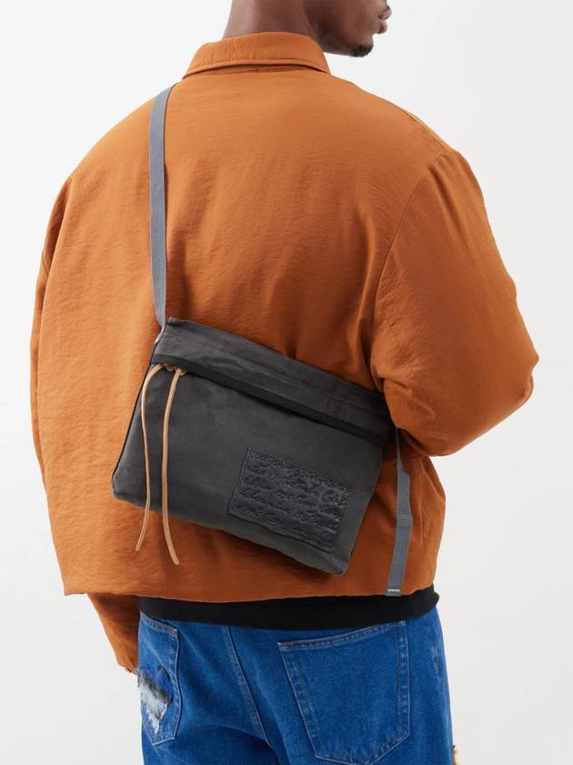 Andemer Wax Cross Bag Dark Grey - ACNE STUDIOS - BALAAN 6