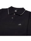 Stretch Piquet Regular Striped Collar Polo Shirt Black - CP COMPANY - BALAAN 4