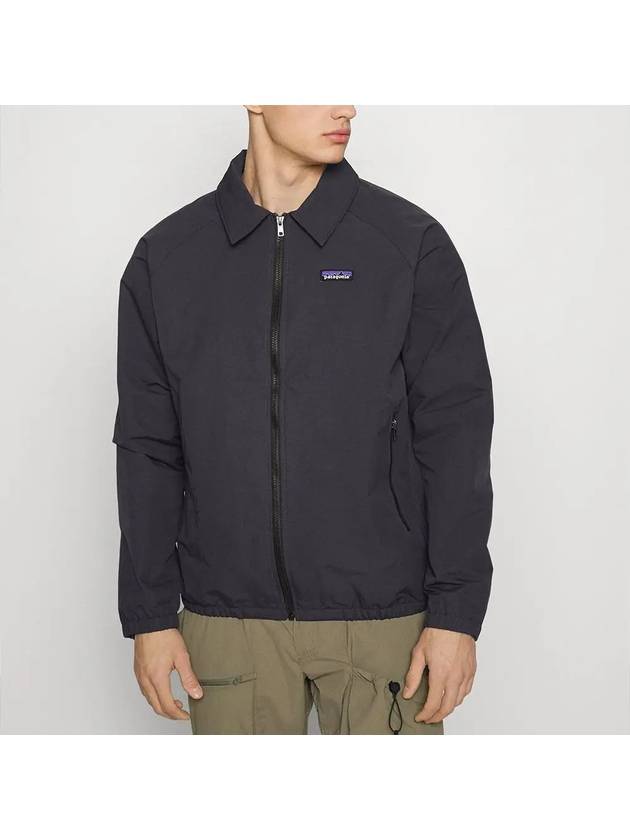 Men's Baggies Logo Patch Zip Pocket Zip-Up Jacket Ink Black - PATAGONIA - BALAAN 3