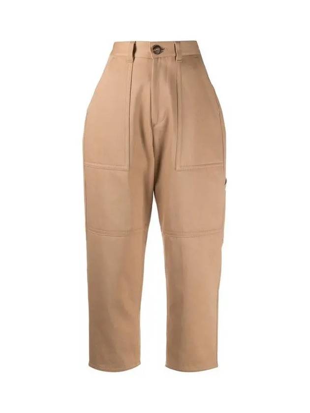 Tailored Crop Straight Pants Beige - AMI - BALAAN 3