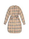 Women's Vintage Check Belt Midi Dress Beige - BURBERRY - BALAAN 1