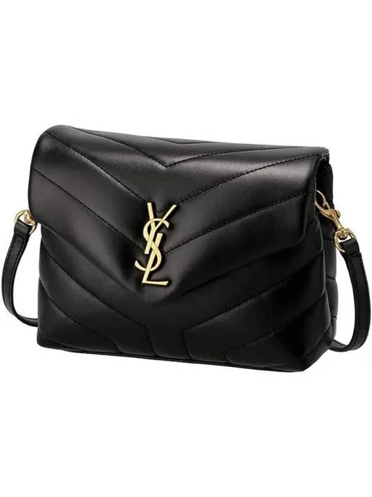 Loulou Toy Matelasse Shoulder Bag Black - SAINT LAURENT - BALAAN 2