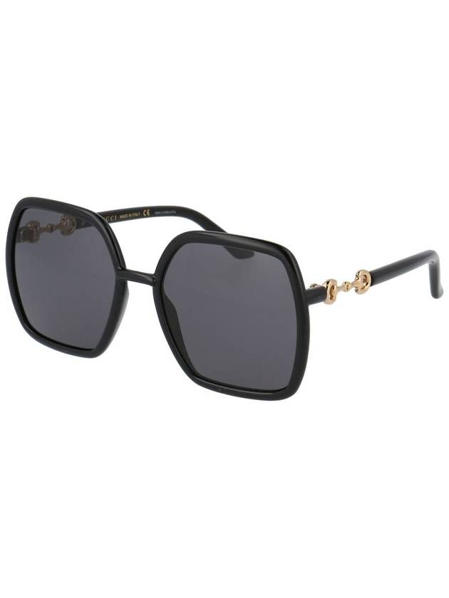 Eyewear Women's Horsebit Square Sunglasses Black - GUCCI - BALAAN 3