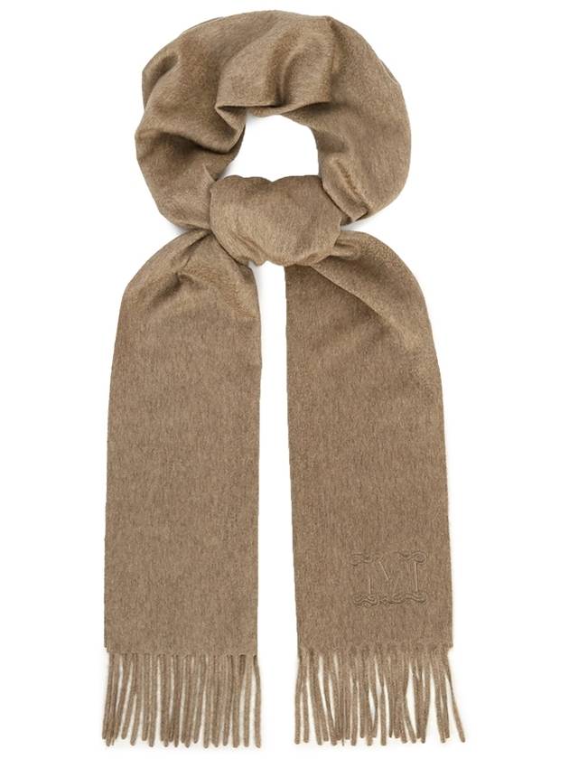 Women's Wsdalia Fringe Cashmere Muffler Hazelnut Brown - MAX MARA - BALAAN 4