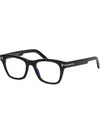 Blue light blocking glasses frame TF5886B 001 square horn rim black - TOM FORD - BALAAN 7