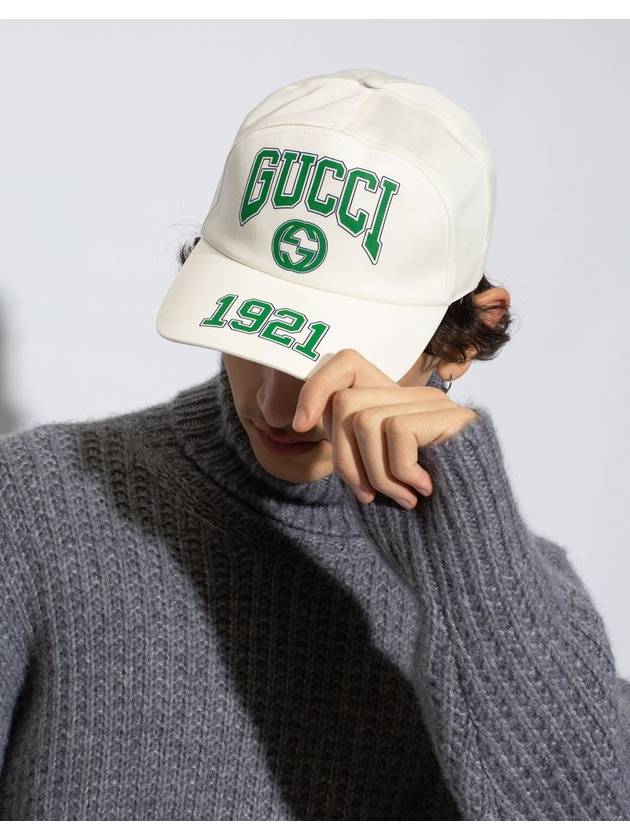 logo print baseball cap hat 7731354HA7F - GUCCI - BALAAN 5