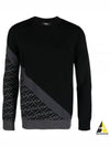 Diagonal Wool Knit Top Black - FENDI - BALAAN 2