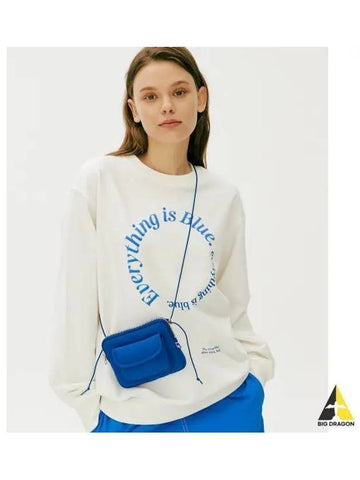 Every Blue Lettering Sweatshirt KD2POF1103FOWH - KEDS - BALAAN 1