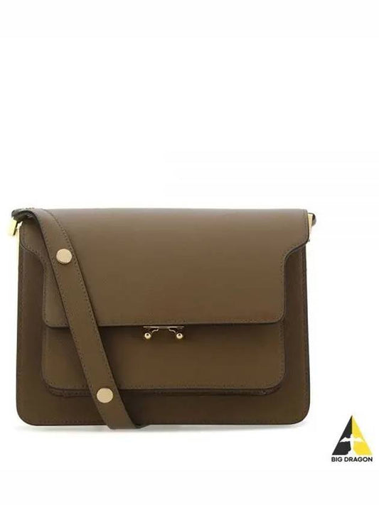 Saffiano Trunk Medium Shoulder Bag Brown - MARNI - BALAAN 2