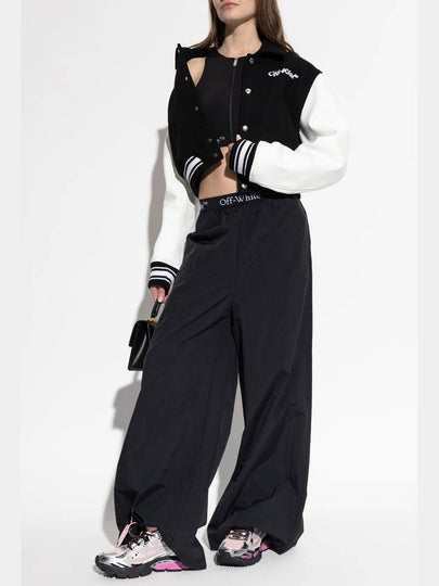 Off-White Logo Trousers, Women's, Black - OFF WHITE - BALAAN 2