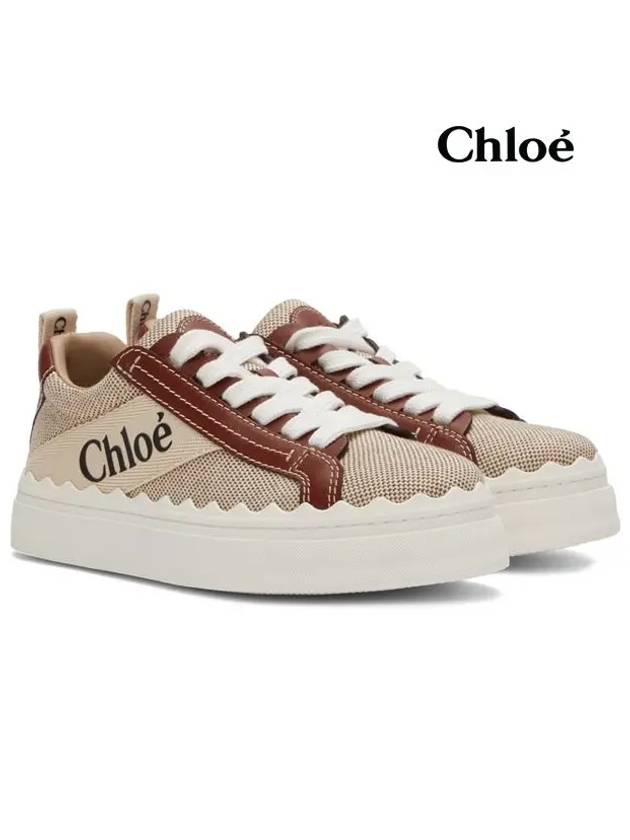 Lauren Leather Converse Low Top Sneakers Brown - CHLOE - BALAAN 3