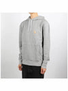 Chillax Fox Patch Classic Hoodie Grey Melange - MAISON KITSUNE - BALAAN 3