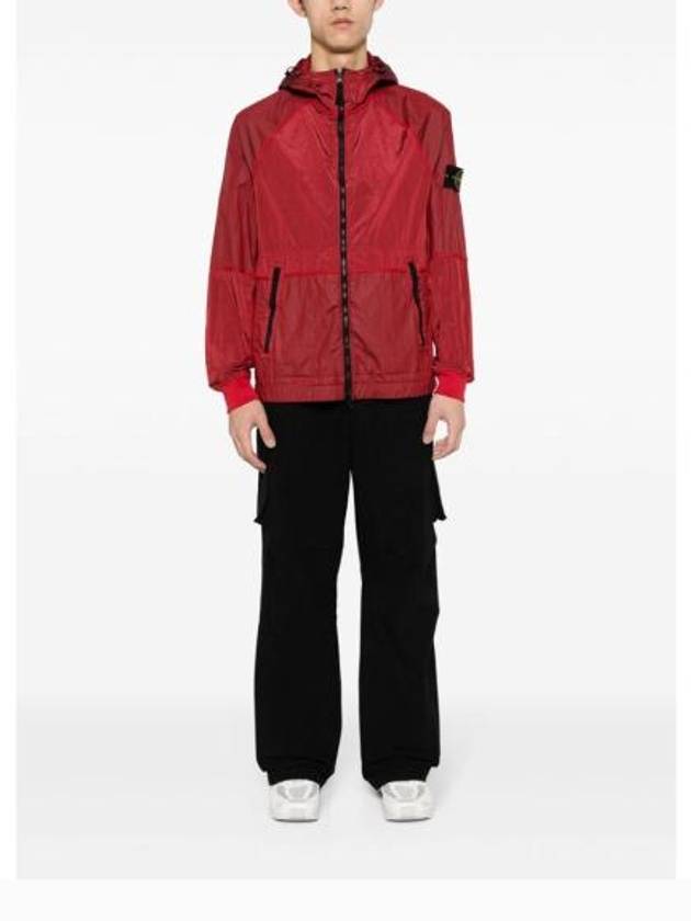 Nylon Metal Windbreaker Red - STONE ISLAND - BALAAN 5