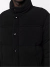 Corduroy Down Padding Jacket Black - SAINT LAURENT - BALAAN 5