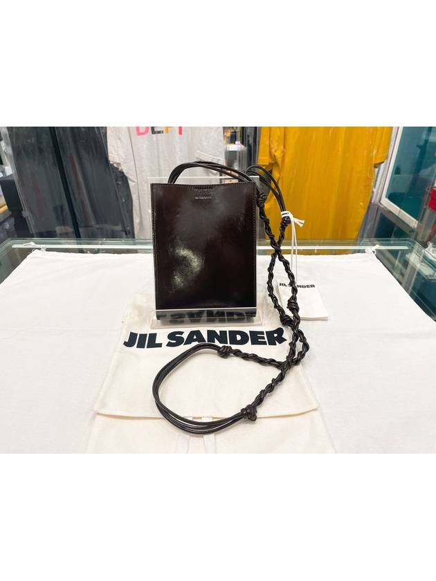 Tangle Small Cross Bag Brown - JIL SANDER - BALAAN.