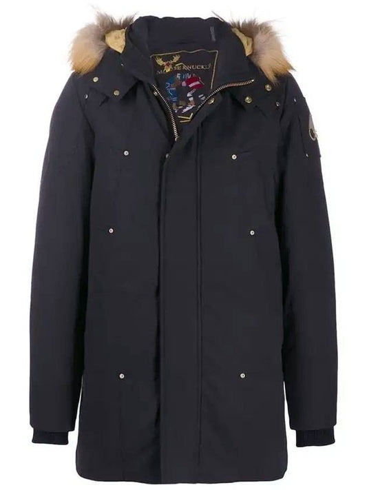 Stage Lake Parka Black Brown Fur Black - MOOSE KNUCKLES - BALAAN 1