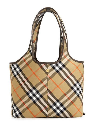 Check Small Tote Bag Sand - BURBERRY - BALAAN 2