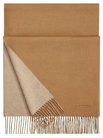 Recto Verso Reversible Cashmere Muffler Camel - HERMES - BALAAN 1