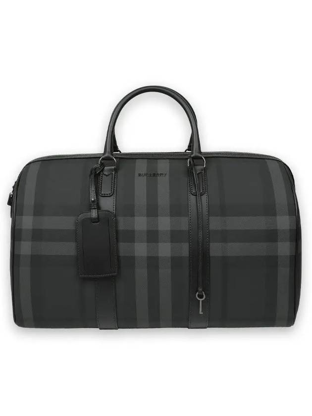 Check Duffel Bag Charcoal - BURBERRY - BALAAN 3