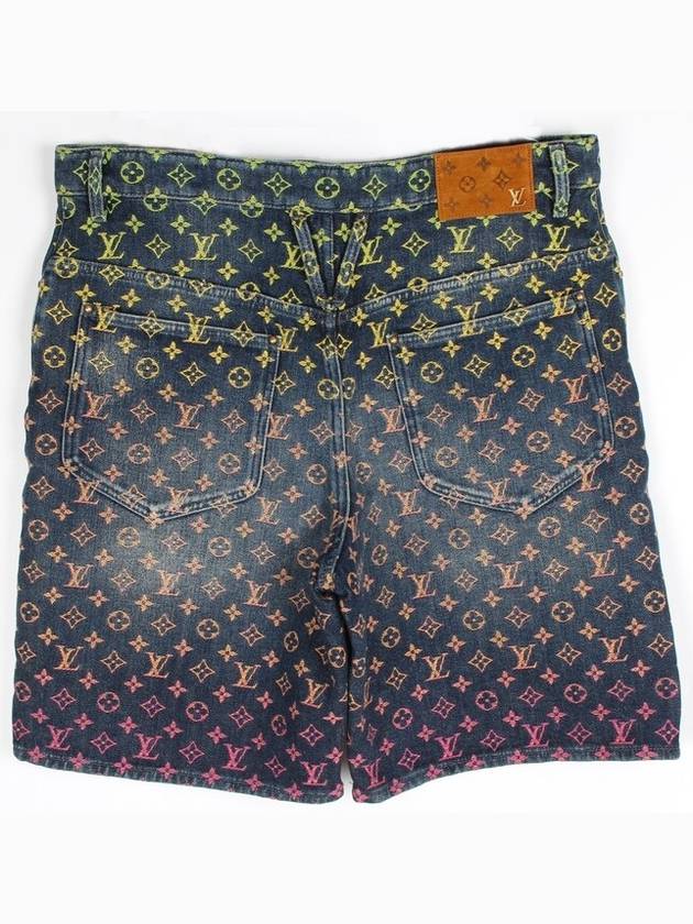 Denim Rainbow Monogram Shorts 34 - LOUIS VUITTON - BALAAN 2