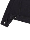 Women's Square Pocket Washed Denim Jacket Black GB1 WDJK 51 BLK - THE GREEN LAB - BALAAN 6