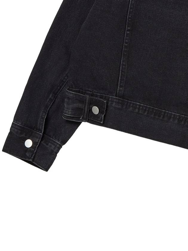 Women's Square Pocket Washed Denim Jacket Black GB1 WDJK 51 BLK - THE GREEN LAB - BALAAN 6