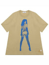 Oversized Pin-Up Short Sleeve T-shirt Beige - VIVIENNE WESTWOOD - BALAAN 2