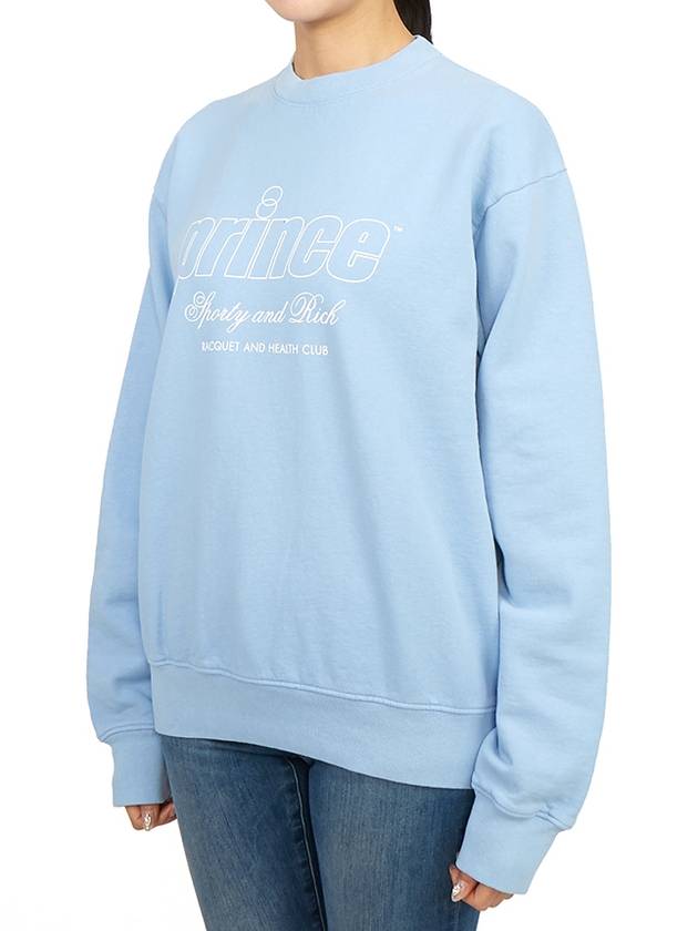 Cotton Sweatshirt Blue - SPORTY & RICH - BALAAN 3