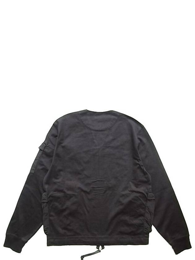 Men's Logo Patch Zip-Up Jacket Black - CP COMPANY - BALAAN 3