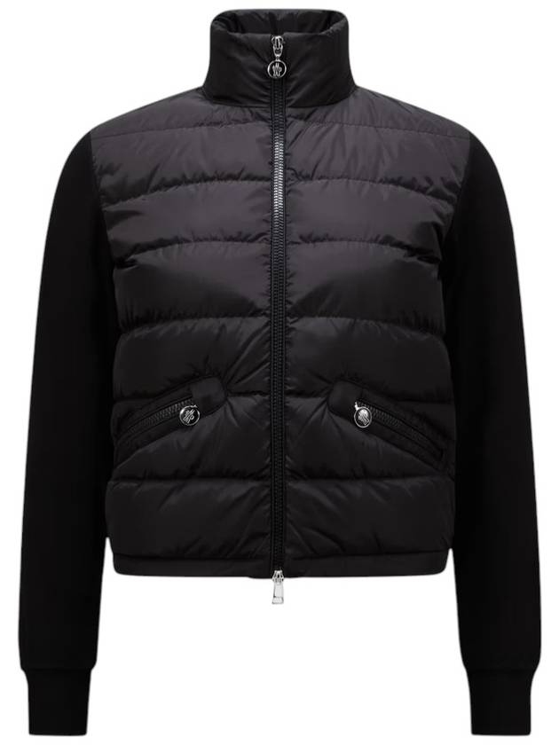 Women's Padding Zip-Up Sweatshirt Black - MONCLER - BALAAN 2