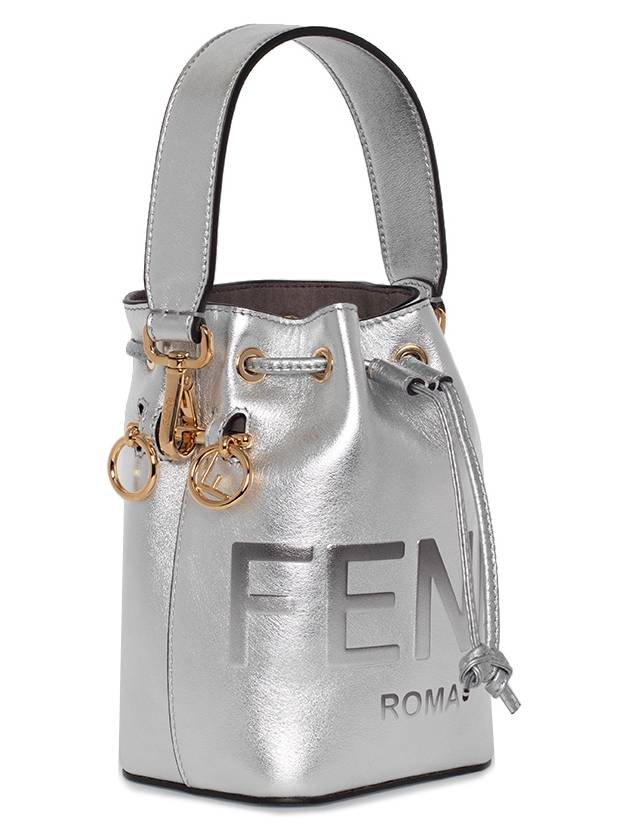 Montresor logo mini bucket bag silver - FENDI - BALAAN.