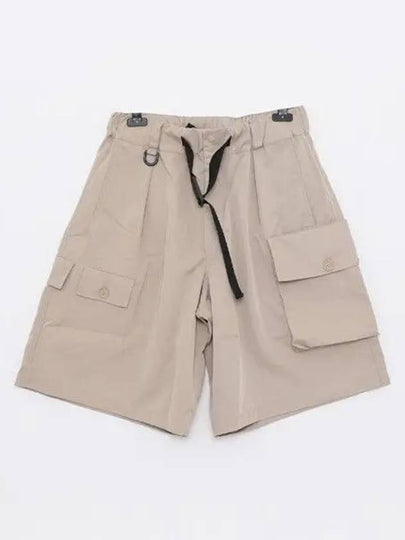 Belt Twill Cargo Shorts Beige - Y-3 - BALAAN 2