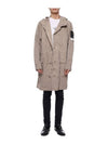 Cupro Cotton Twill TC Parka Beige - STONE ISLAND - BALAAN 4