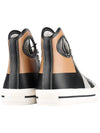 Porthole Detail Check High Top Sneakers - BURBERRY - 6