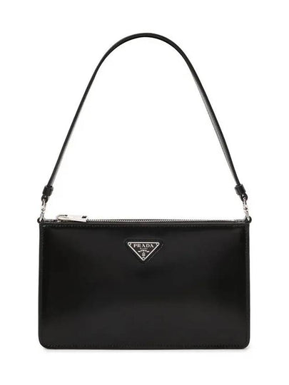 Brushed Leather Mini Bag Black - PRADA - BALAAN 2